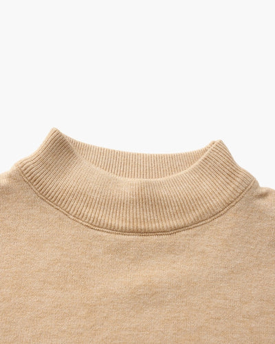 Essential Ribbed Mock Neck Sweater