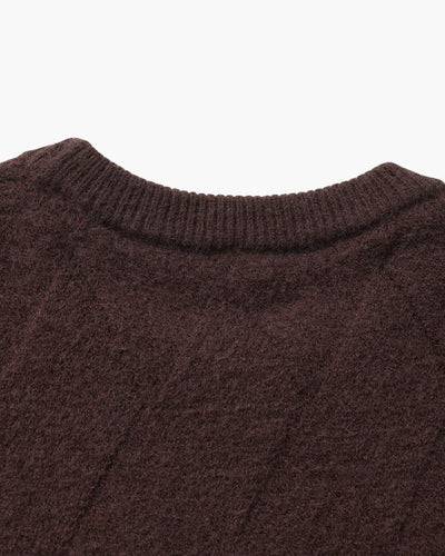 Diamond Knit Crewneck Sweater