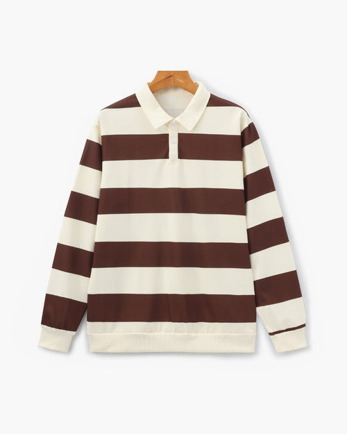Vintage Stripe Rugby Polo