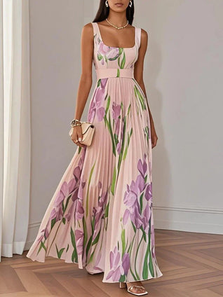Brooklyn | Women’s Boho Floral Flowing A Line Dress