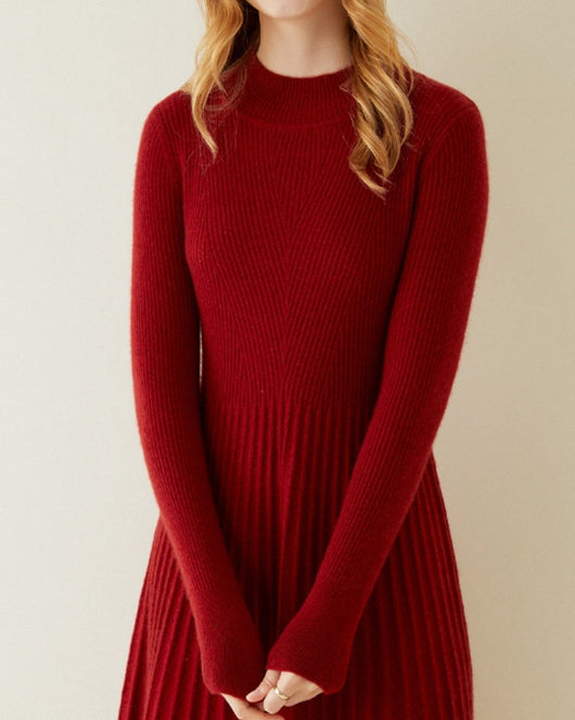 Pure Cashmere Flare Dress