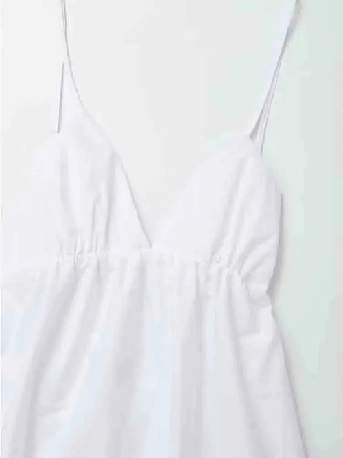 Lauren | Elegant White Midi Dress