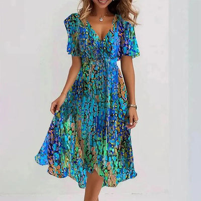 Floral Flowing Midi Dress