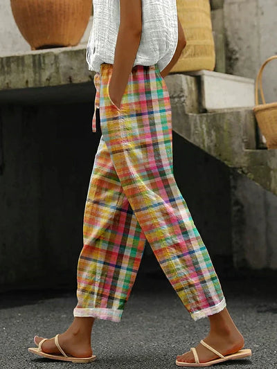 Valerie | Checkered Casual Pants