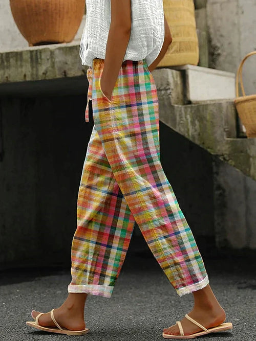 Valerie | Checkered Casual Pants