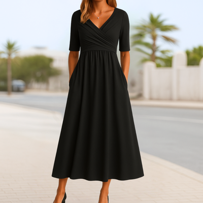 Wrap Midi Dress – Elegant Dress | Celeste