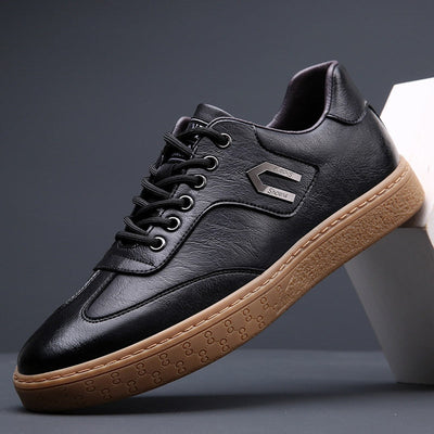 Hudson Leather Lace-Up Sneakers — Timeless Style, Premium Comfort
