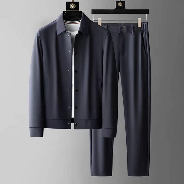 Ashford Stretch Poly-Blend Co-Ord Set with Polo Collar - Modern, Comfortable and Versatile