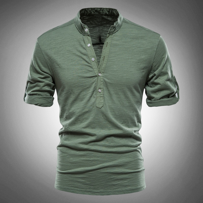 Marcello Slim-Fit Cotton Short-Sleeve Shirt — Modern, Breathable Comfort