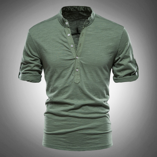 Marcello Slim-Fit Cotton Short-Sleeve Shirt — Modern, Breathable Comfort