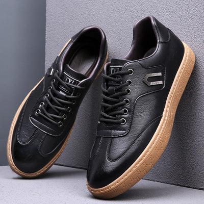 Hudson Leather Lace-Up Sneakers — Timeless Style, Premium Comfort