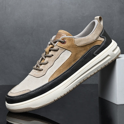 Mercer Suede Leather Colorblock Sneakers — Sleek, Modern Style with Everyday Comfort