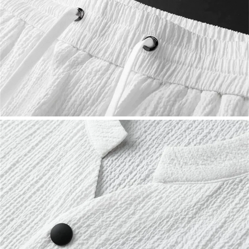 Bexley Rayon-Cotton Crinkle Athleisure Set