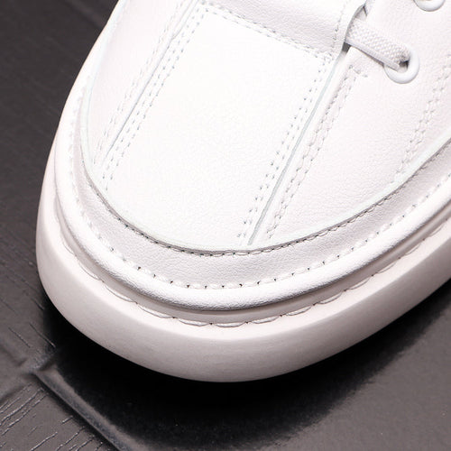 Hudson Premium Leather Lace-Up Sneakers