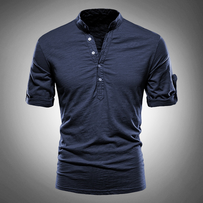 Marcello Slim-Fit Cotton Short-Sleeve Shirt — Modern, Breathable Comfort