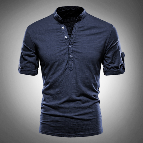 Marcello Slim-Fit Cotton Short-Sleeve Shirt — Modern, Breathable Comfort