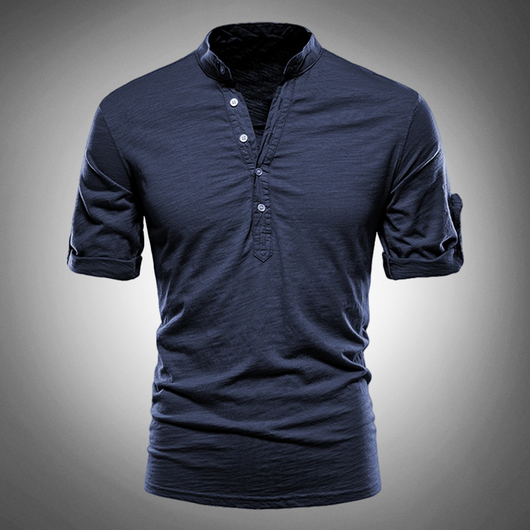 Marcello Slim-Fit Cotton Short-Sleeve Shirt — Modern, Breathable Comfort