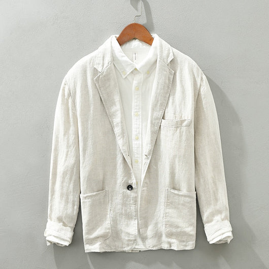 Tavira Breathable Linen Blazer — Lightweight, Fresh, All-Day Comfort