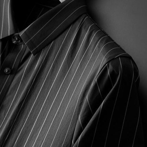 Valero Striped Short-Sleeve Shirt and Straight-Leg Trousers Set