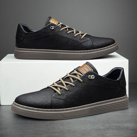 Halden Leather Low-Top Sneakers — Sleek, All-Day Comfort and Style