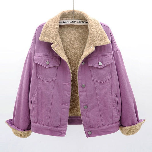 Brennan Denim Jacket with Plush Sherpa Lining