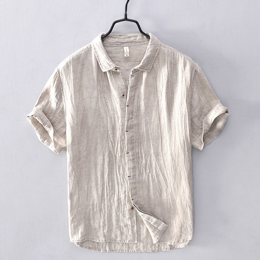 Benton Linen Short-Sleeve Shirt