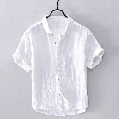 Benton Linen Short-Sleeve Shirt