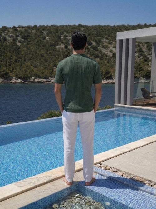 Capri linen trousers