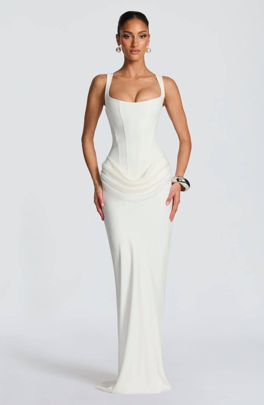 Ashley | Sleeveless Bodycon Maxi Wedding Guest Dress